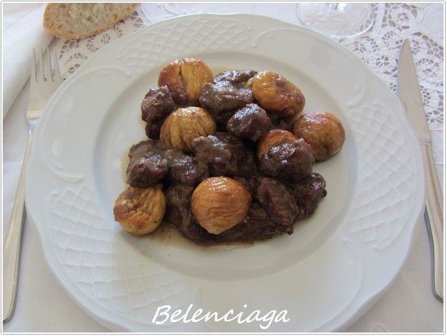 jabali con castañas