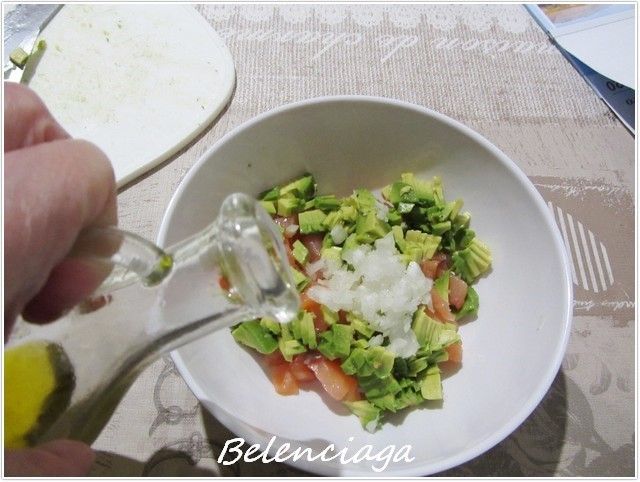 Tartar de salmón