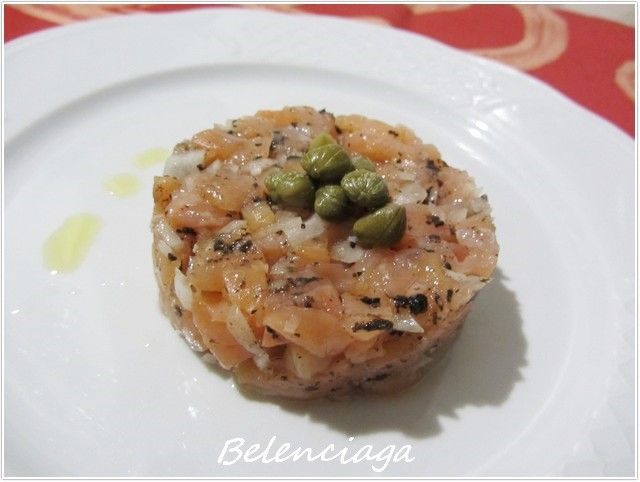 Tartar de salmón