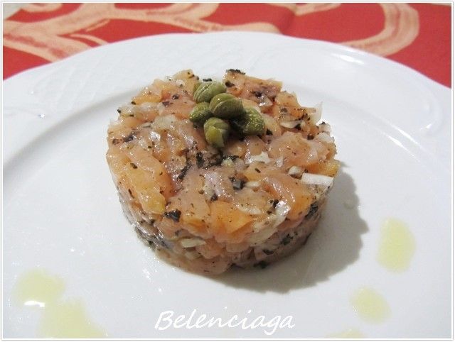 Tartar de salmón