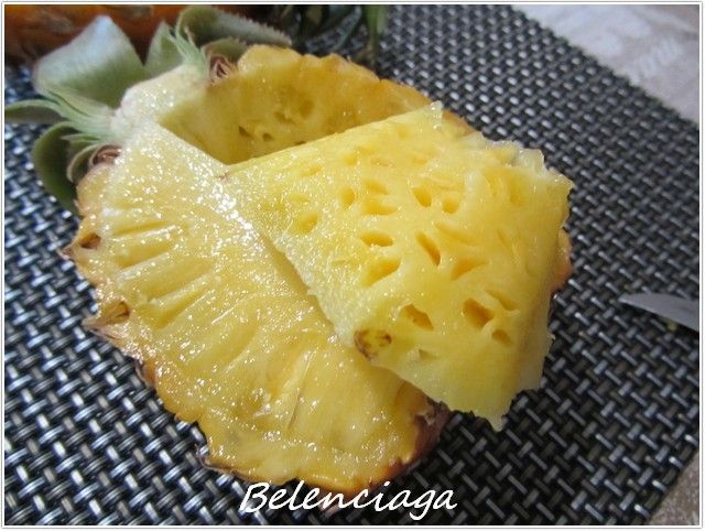 piña rellena crema queso