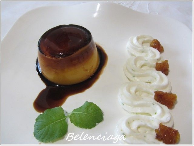 Flan de mandarinas