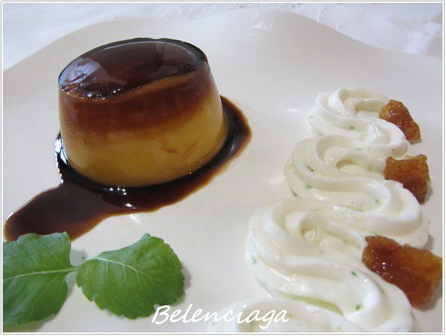 Flan de mandarinas