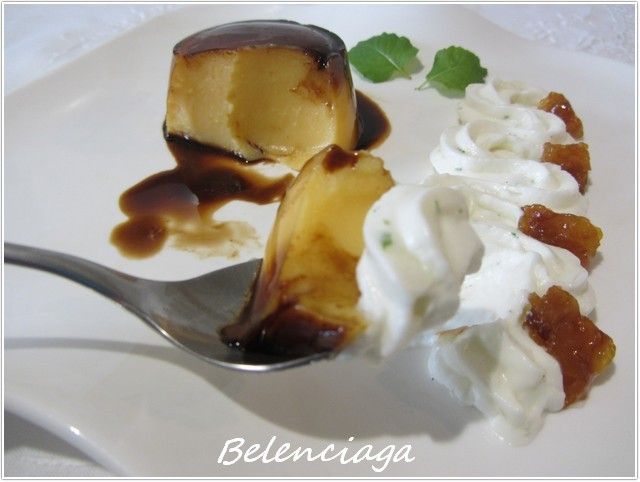 Flan de mandarinas