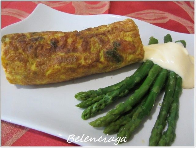 tortilla de esparrag y langost