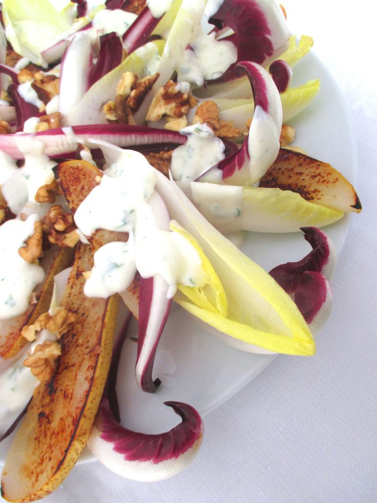 Pere arrostite ed insalata...