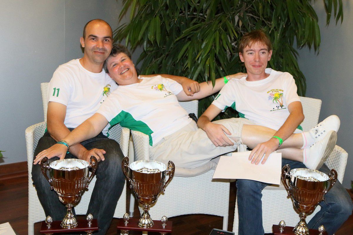 Les vainqueurs du 11ème Bol d’Or de Gégé et Nana : Agnès Dupont, Jérôme Durier du 71, associés à Florian Vernardet du 21. 