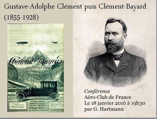 Conférence CLEMENT-BAYARD le 18 janvier 2016