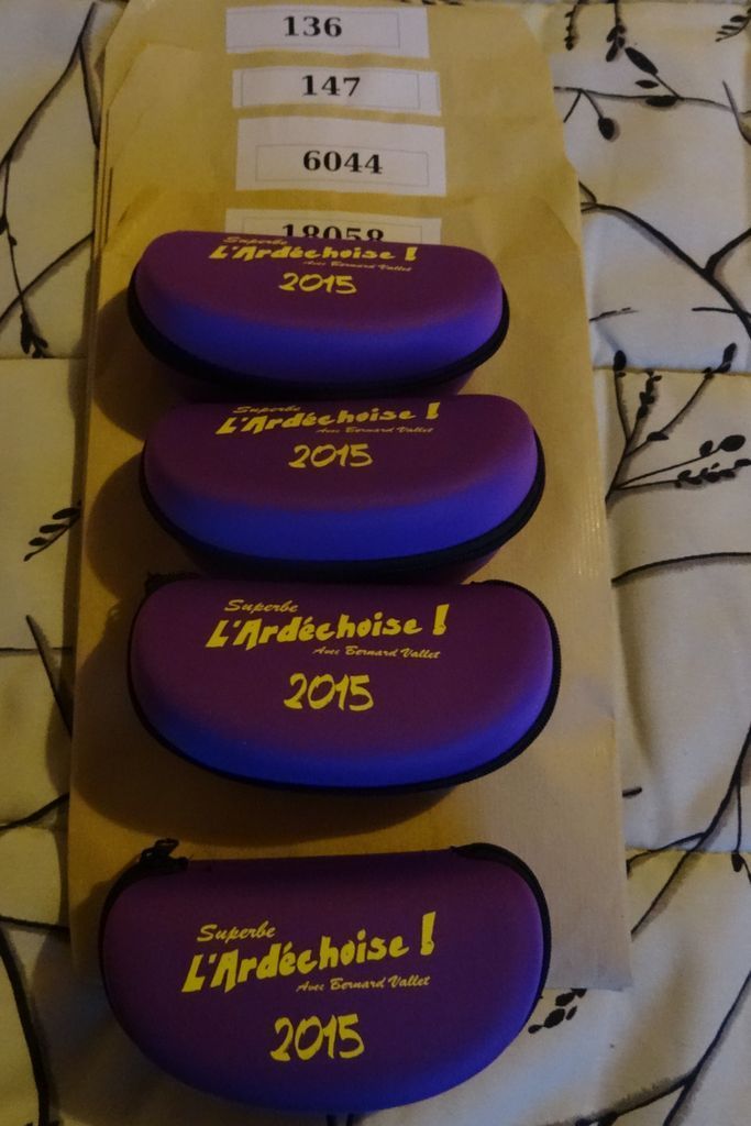 Préparation des sacs, cadeaux, dossards ... j'ai très peur de perdre quelque chose en route !!!