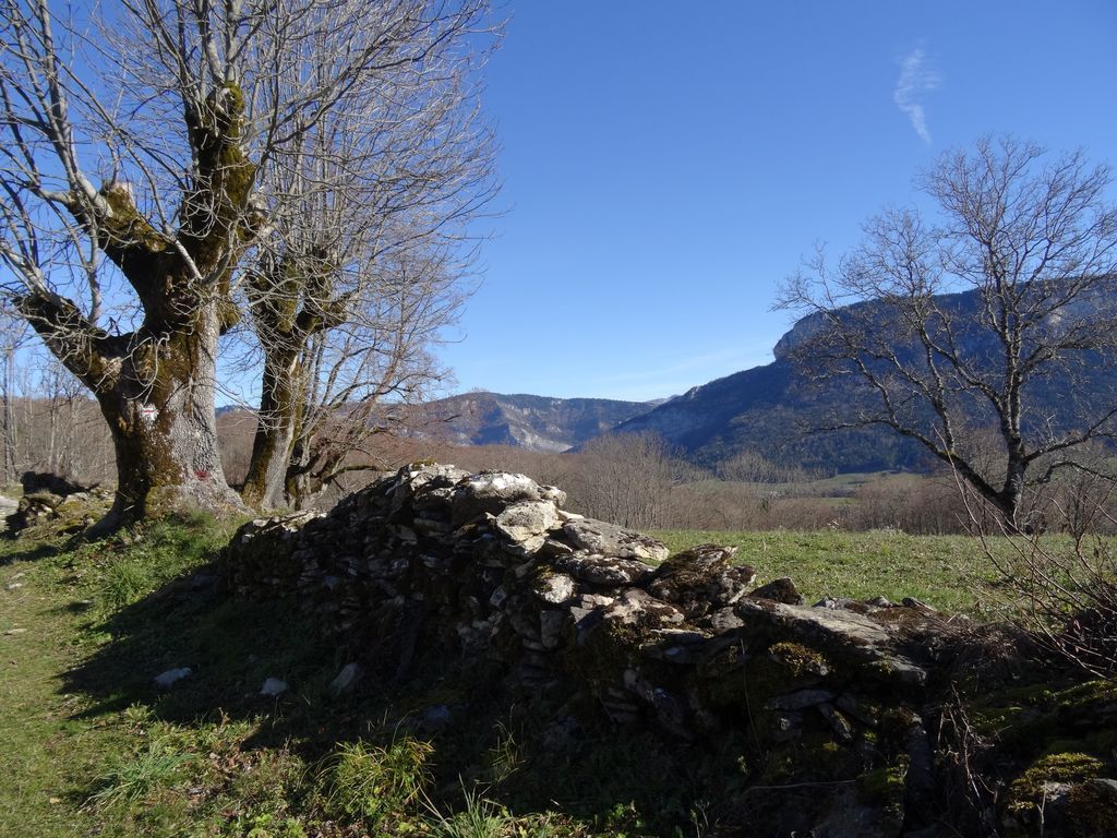 Les ruines de la Goulandière et le belvédère du Rang (vue sur le Grand Veymont !) 