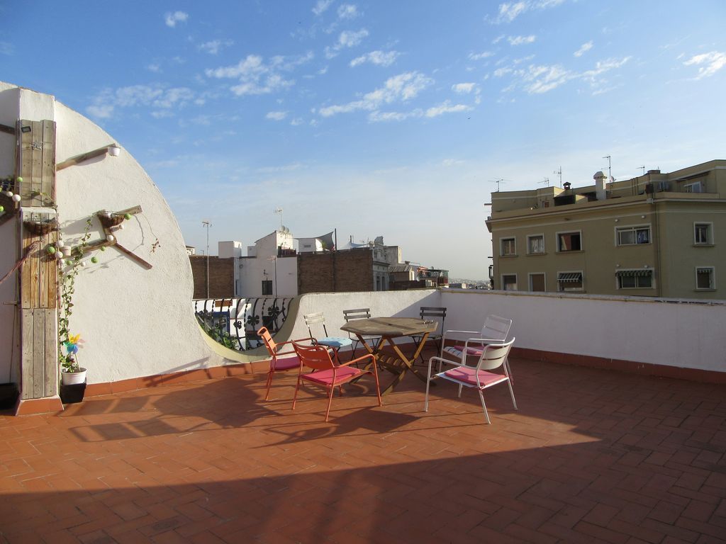 La terrasse de la chambre d'hôte (Zoo Loco, vraiment à recommander !) 