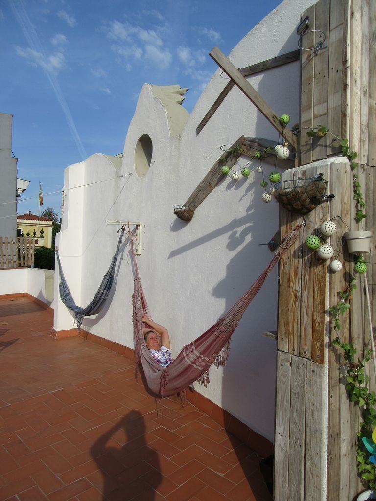 La terrasse de la chambre d'hôte (Zoo Loco, vraiment à recommander !) 
