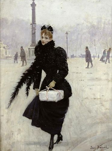 J. Béraud, 'Parisienne', place de la Concorde