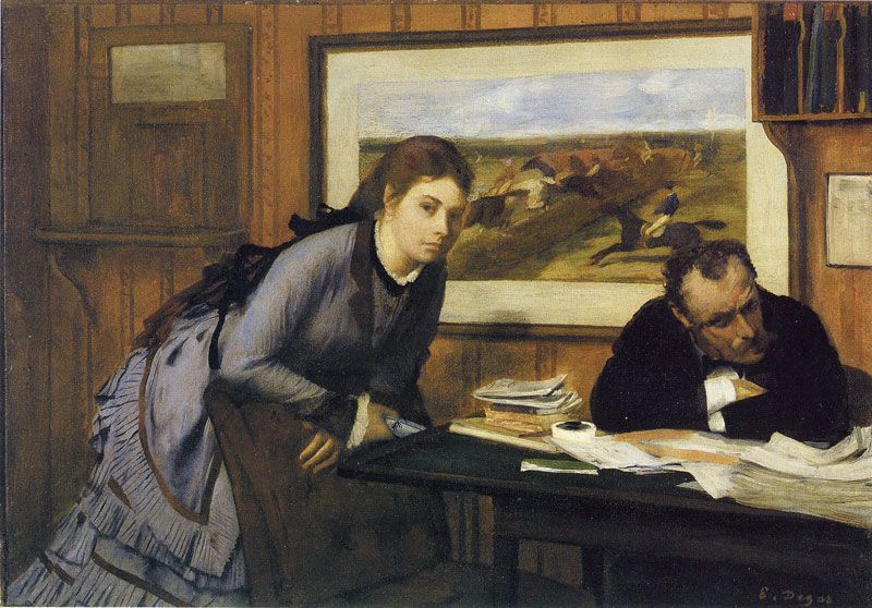 La Bouderie (mauvaise humeur) par Edgar Degas 1875