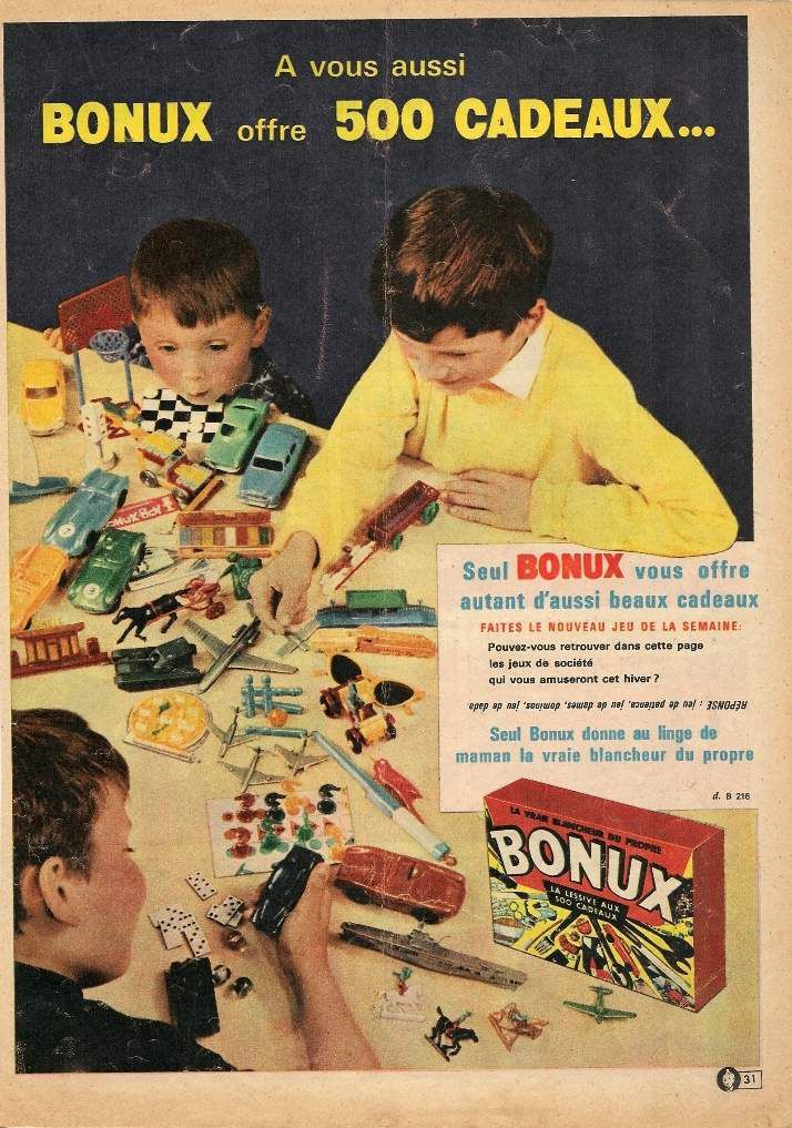 Réclames jouets primes - années 60 - LE RETRO BAZAR DE PAT