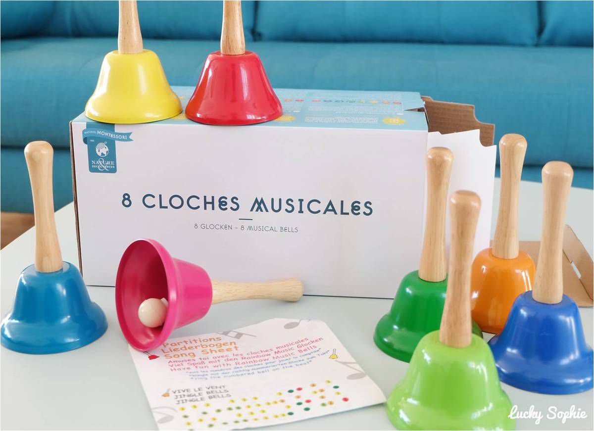 Eveil musical : cloches Montessori - Lucky Sophie blog famille voyage