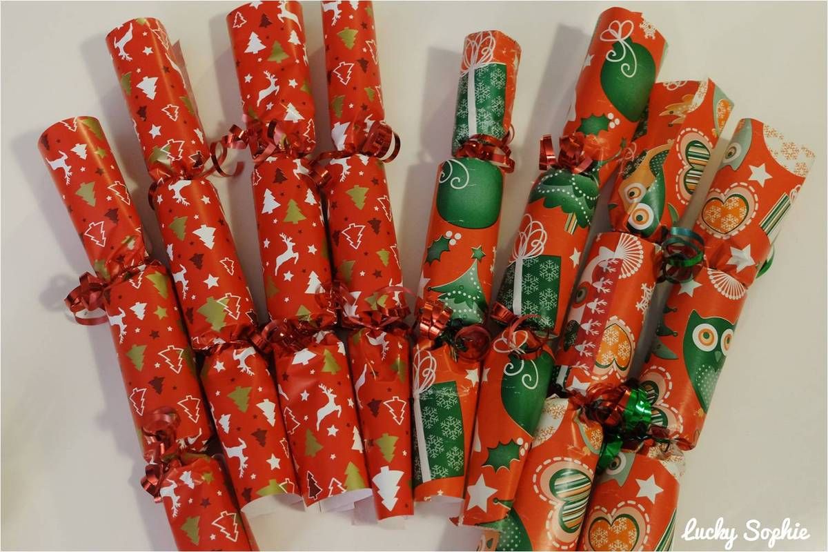 Crackers de Noël DIY enfants Lucky Sophie, blog maman à Lyon