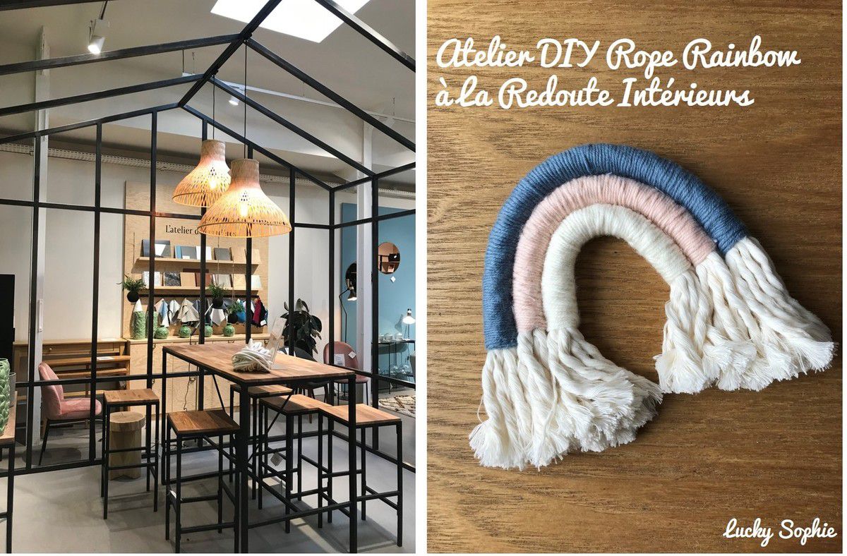 Rope Rainbow, atelier DIY La Redoute Intérieurs - Lucky Sophie blog famille  voyage