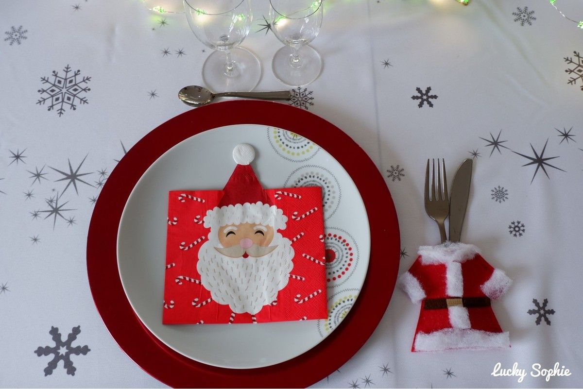 Porte Couvert Noel A Fabriquer DIY porte-couverts de Noël - Lucky Sophie blog famille voyage