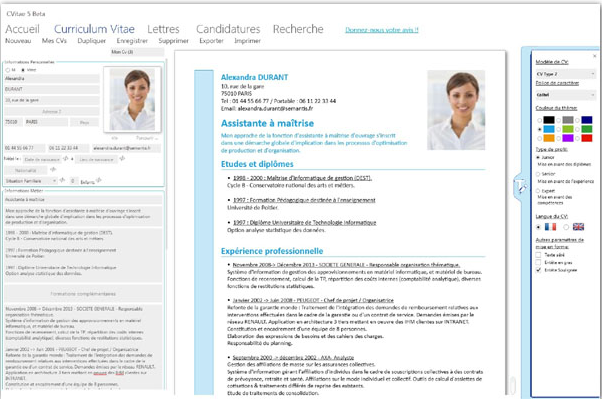 Cvitae 5 : rédiger facilement son CV et sa lettre de motivation (et plus  encore...) - Le blog de l'avie