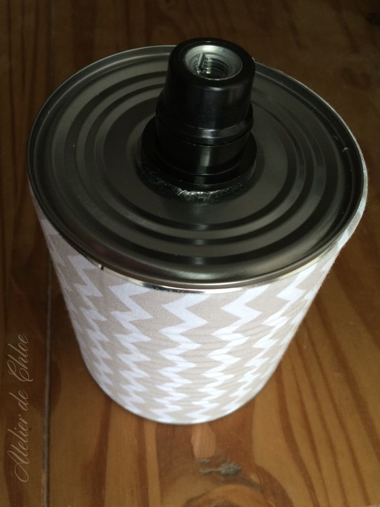 Lampe de chevet avec boite de conserve - Atelier de Chloé