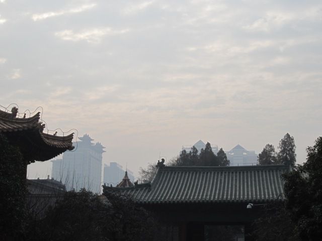 les tours de Xian au-dessus du musee