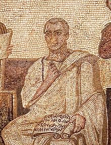 Mosaïque représentant Virgile