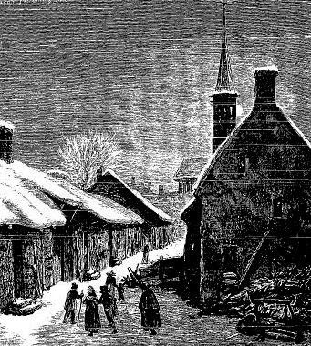 La veillée est du domaine des villages et pour celle de Noël on choisit dès longtemps une bûche énorme.