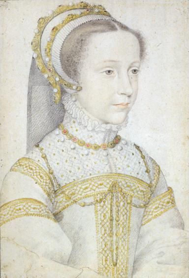Marie Stuart, 13 ans, peinte par François  Clouet en 1555