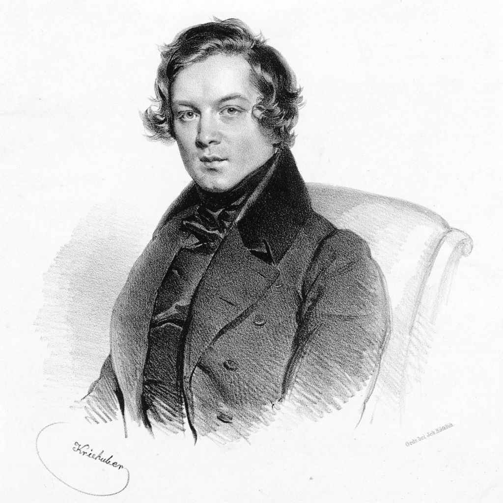 Schumann, 1839, lithographie de Joseph Kriehnuber.