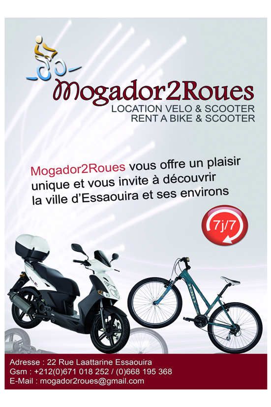 location scooter et velos sur essaouira,maroc location scooter et