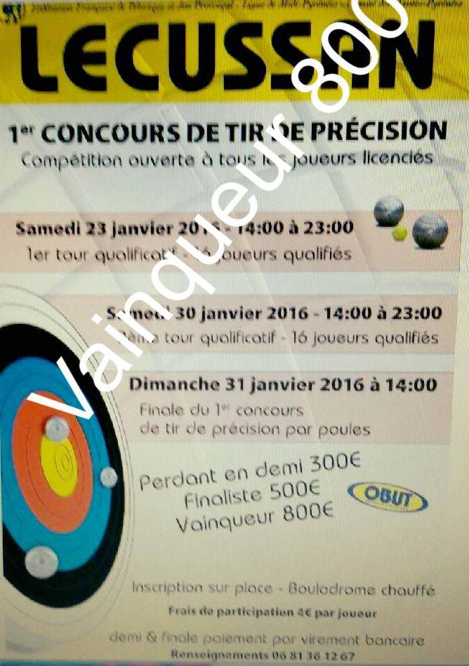 LECUSSAN il n' y a pas de pétrole mais nous avons des idées