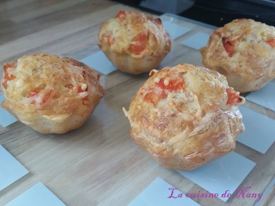 Muffins jambon, fromage et tomate La cuisine de Nany
