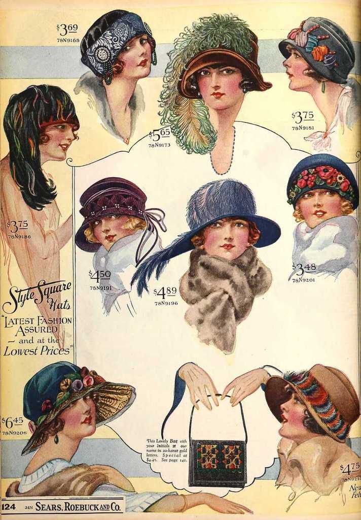 Belles en chapeau, hiver 1922 - Le blog de Cameline