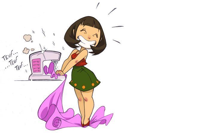 Résultat de recherche d'images pour "faire de la couture drole"