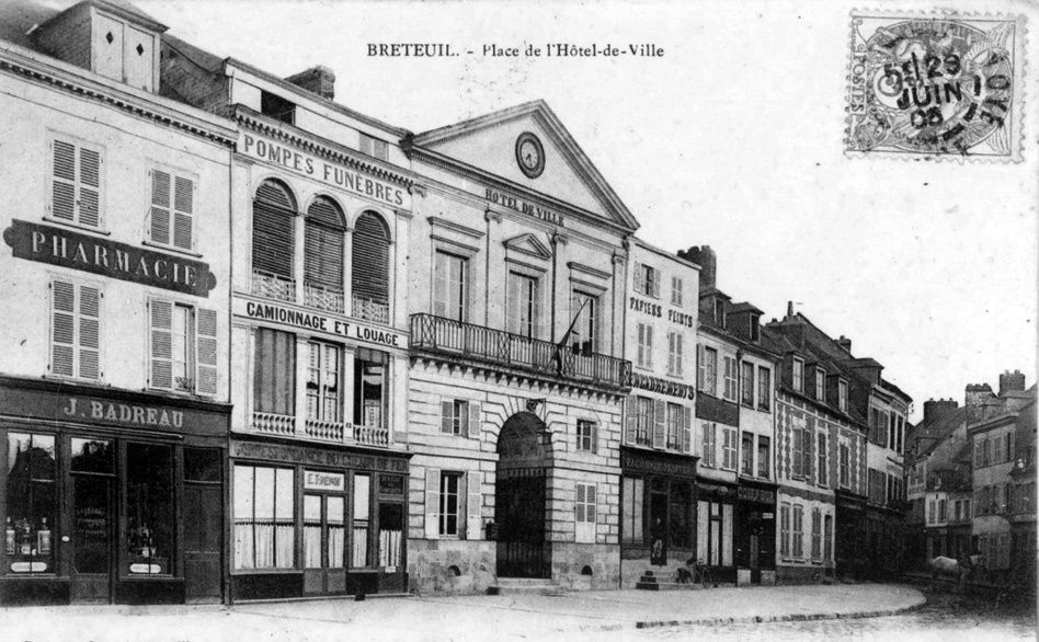 Album - la ville de Breteuil (Oise), les rues, la gare, les places, les commerces