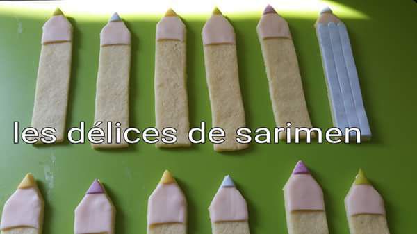 Crayons sablés - les delices de sarimen