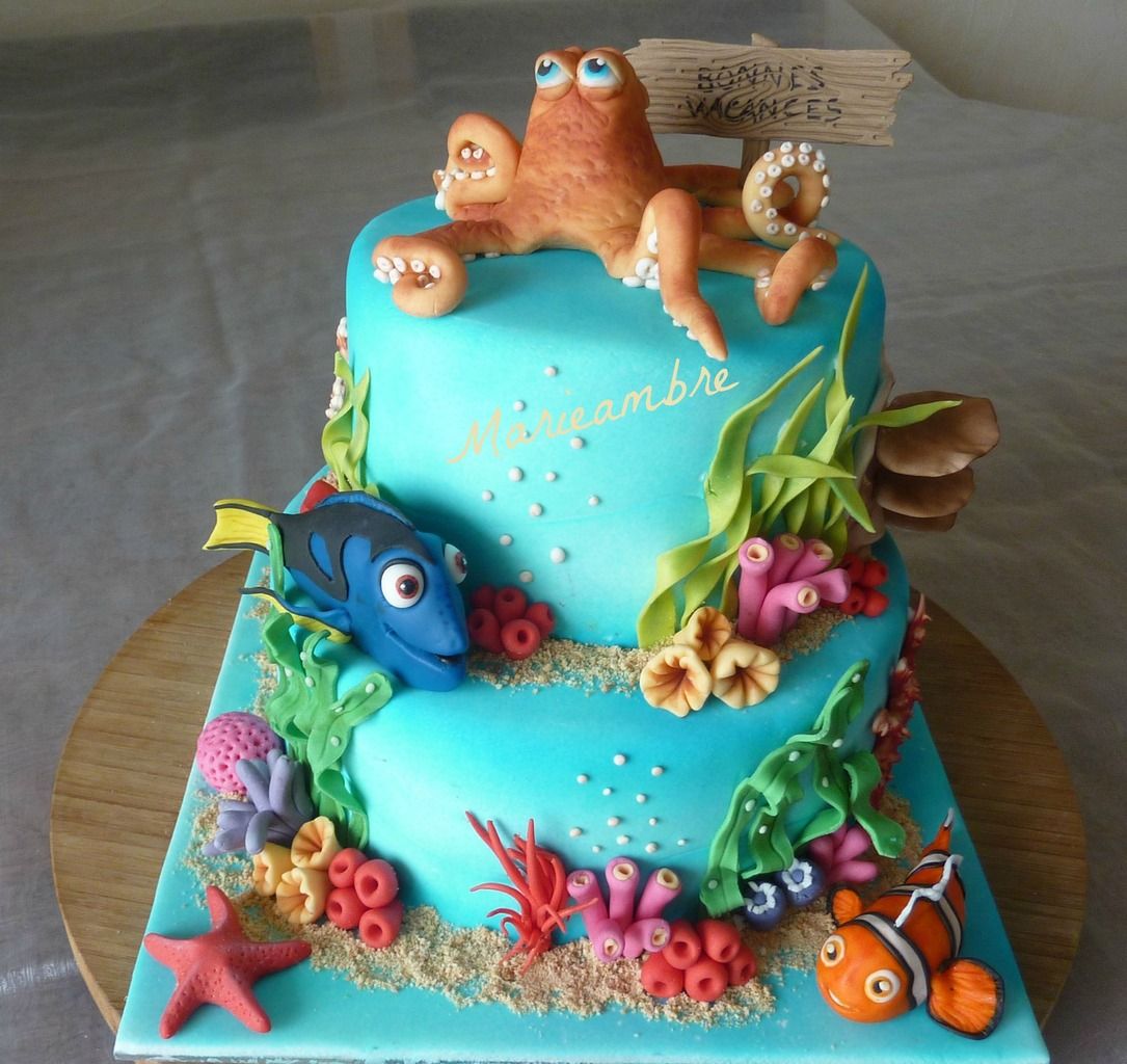 Decor Marin Glacage Bleu Gateau Anniversaire Decor Marin Glacage Bleu Gateau Anniversaire
