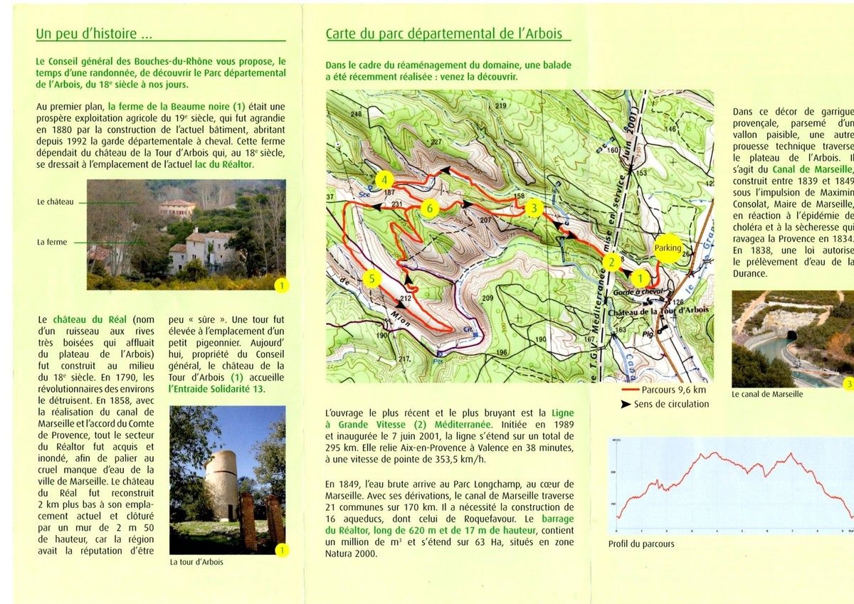 Parc de l'Arbois, Circuit du Badaïre...
