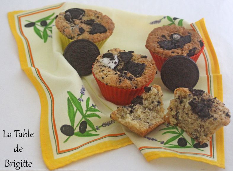 Muffins aux biscuits Oreo