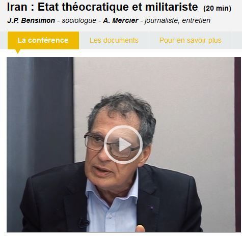ITW de Jean-Pierre Bensimon sur l'Iran, Akadem