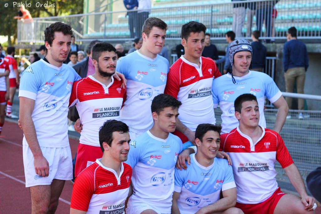 Pôle Espoirs de Bayonne avec les joueurs du derby