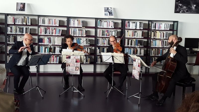 CONCERT D'ASTREE...à LA MEDIATHEQUE D'OPALE SUD...AVEC LA FLUTE DE MOZART...