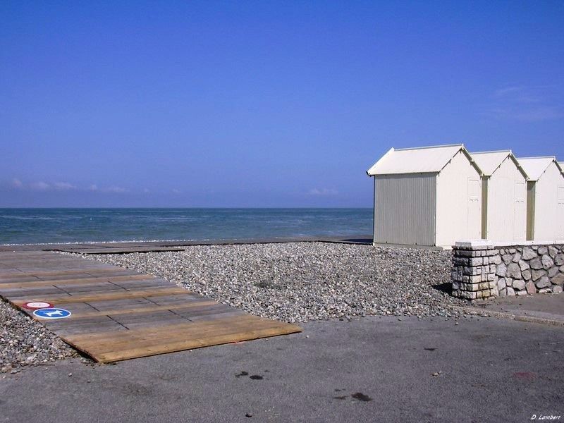 LES CABINES DE CAYEUX SUR MER...SE METTENT A L'ABRI...