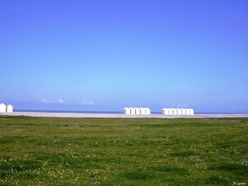 LES CABINES DE CAYEUX SUR MER...SE METTENT A L'ABRI...
