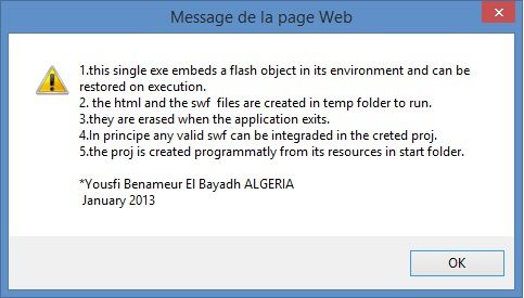 Flash swf single files embed on vfp browser as executable applications.