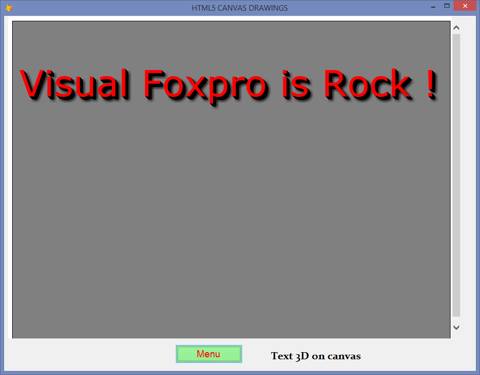 Html5 canvas samples Part4 Visual Foxpro codes