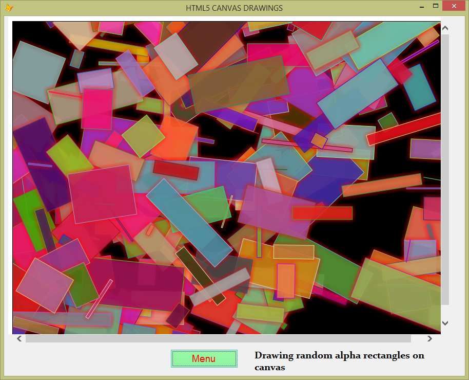 Html5 canvas samples Part4 Visual Foxpro codes
