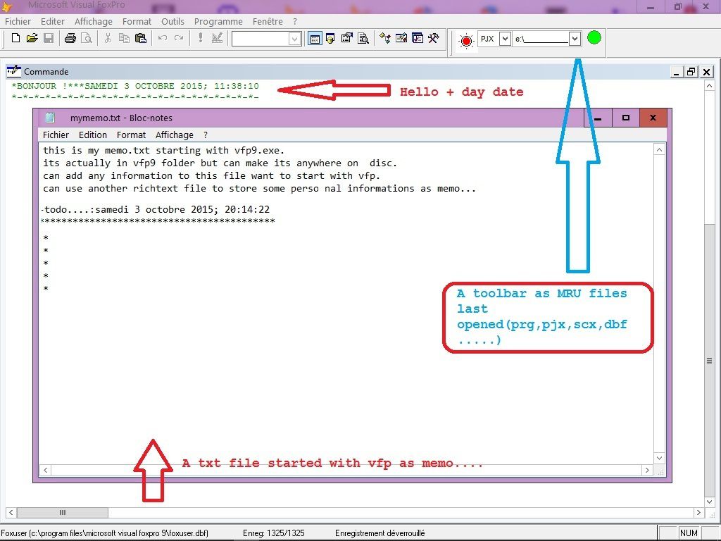 A special visual foxpro starting window Visual Foxpro codes