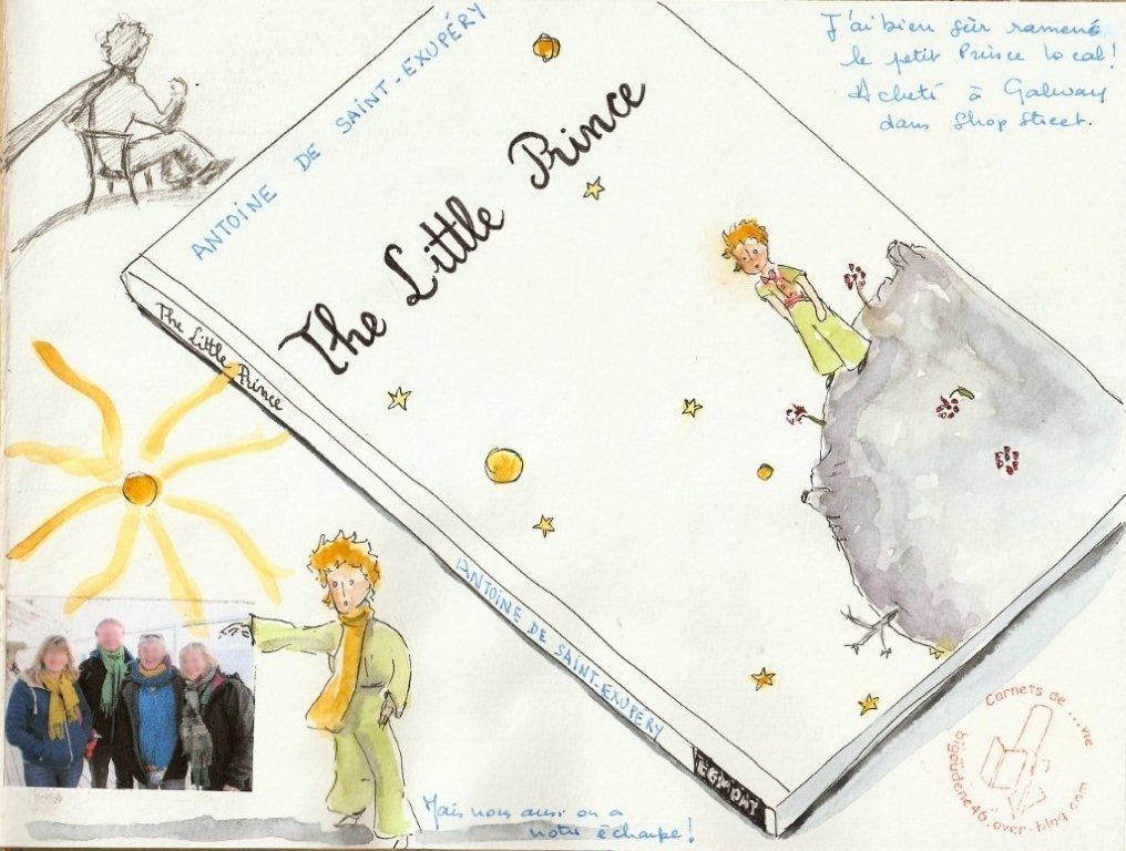 Bien sûr, pour moi, pas de voyage sans le petit prince !